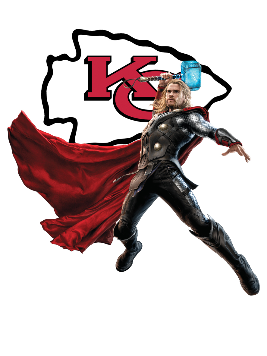 Kansas City Chiefs Thor Logo vinyl decal